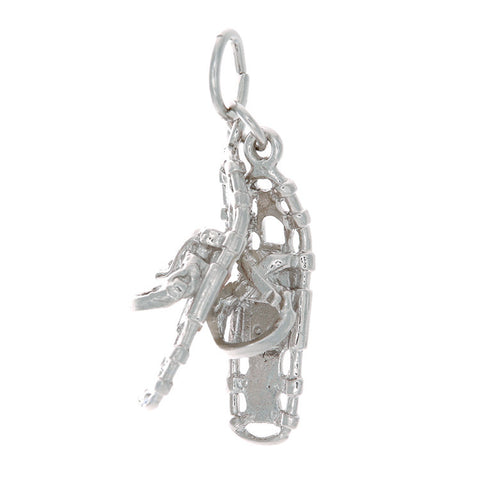 Sterling Silver Snowshoes Charm