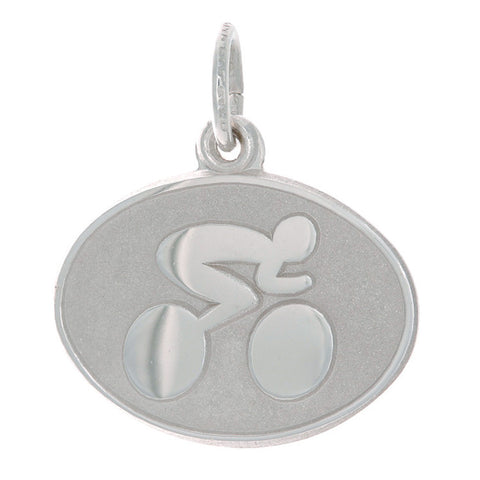 Sterling Silver Cyclist Charm