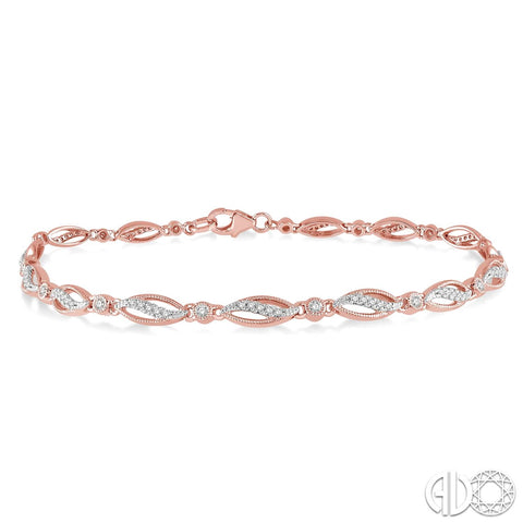 14k Two-Tone Diamond Tennis Bracelet