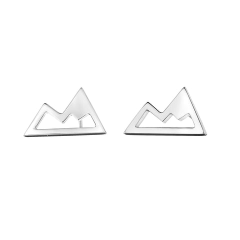 Sterling Silver Whistler Mountain Earrings
