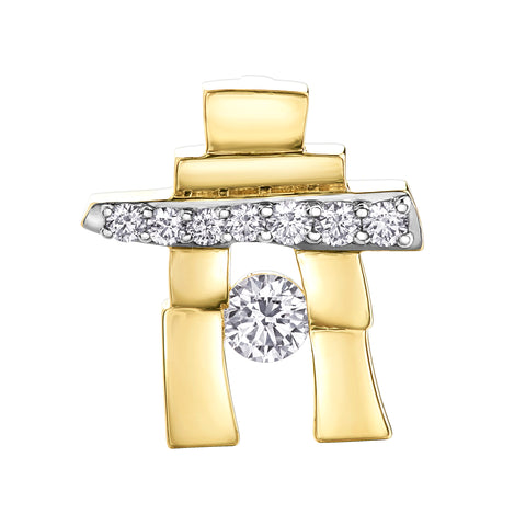 "25th Anniversary" Canadian Diamond Inukshuk Pendant