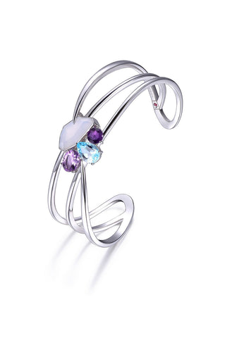 Elle - Sterling Silver "Bouquet" Cuff
