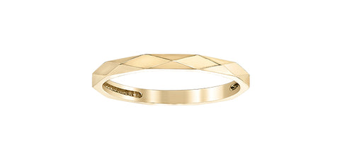 10k Geometric Stacker Ring