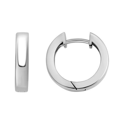 Sterling Silver Medium Huggie Earrings