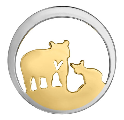 14k Canadian Gold Jeanie Bear Pendant - Medium