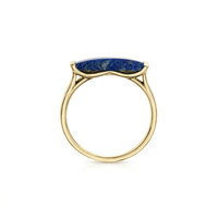 10k Yellow Gold Lapis Stacker Ring | Whistler Keepsake