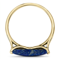 10k Yellow Gold Lapis Stacker Ring | Whistler Keepsake