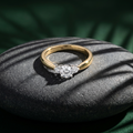 18k Canadian Diamond 3 Across Engagement Ring | Whistler Luxury Bridal