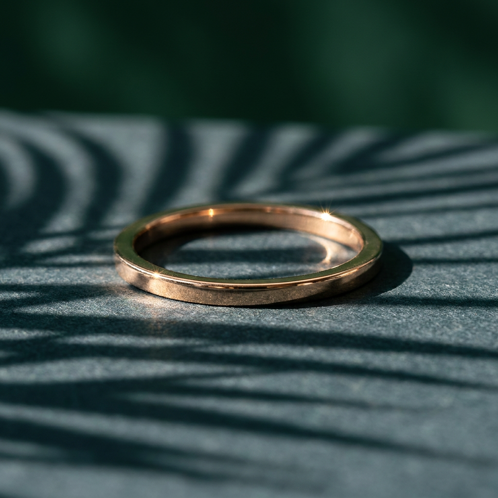 10k Gold 1mm Stacker Band Ring | Whistler Keepsake