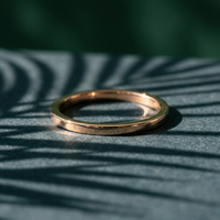 10k Gold 1mm Stacker Band Ring | Whistler Keepsake