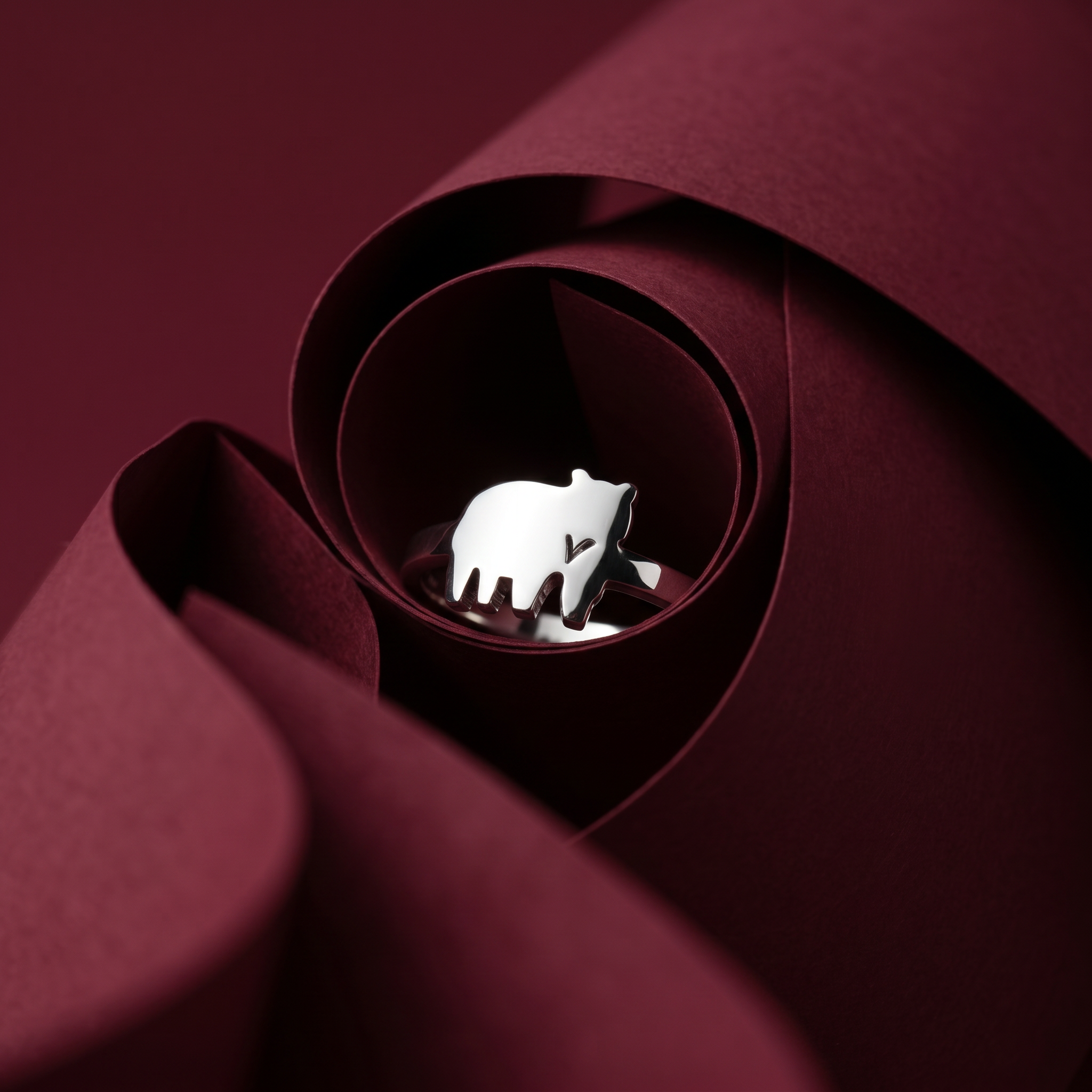 Sterling Silver Jeanie Bear Ring | Ethical Whistler Gift | Handcrafted in Canada
