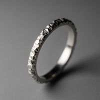 10k Gold Tree Bark Texture Stacker Ring | Whistler Keepsake
