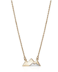 10K Yellow Gold Whistler Mountain Stationary Pendant | Whistler Keepsake