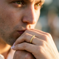 10k Yellow Diamond Wedding Band | Whistler Keepsake