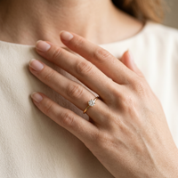 10k Yellow Gold Canadian Diamond Solitaire Engagement Ring | 0.20ct | Whistler Bridal