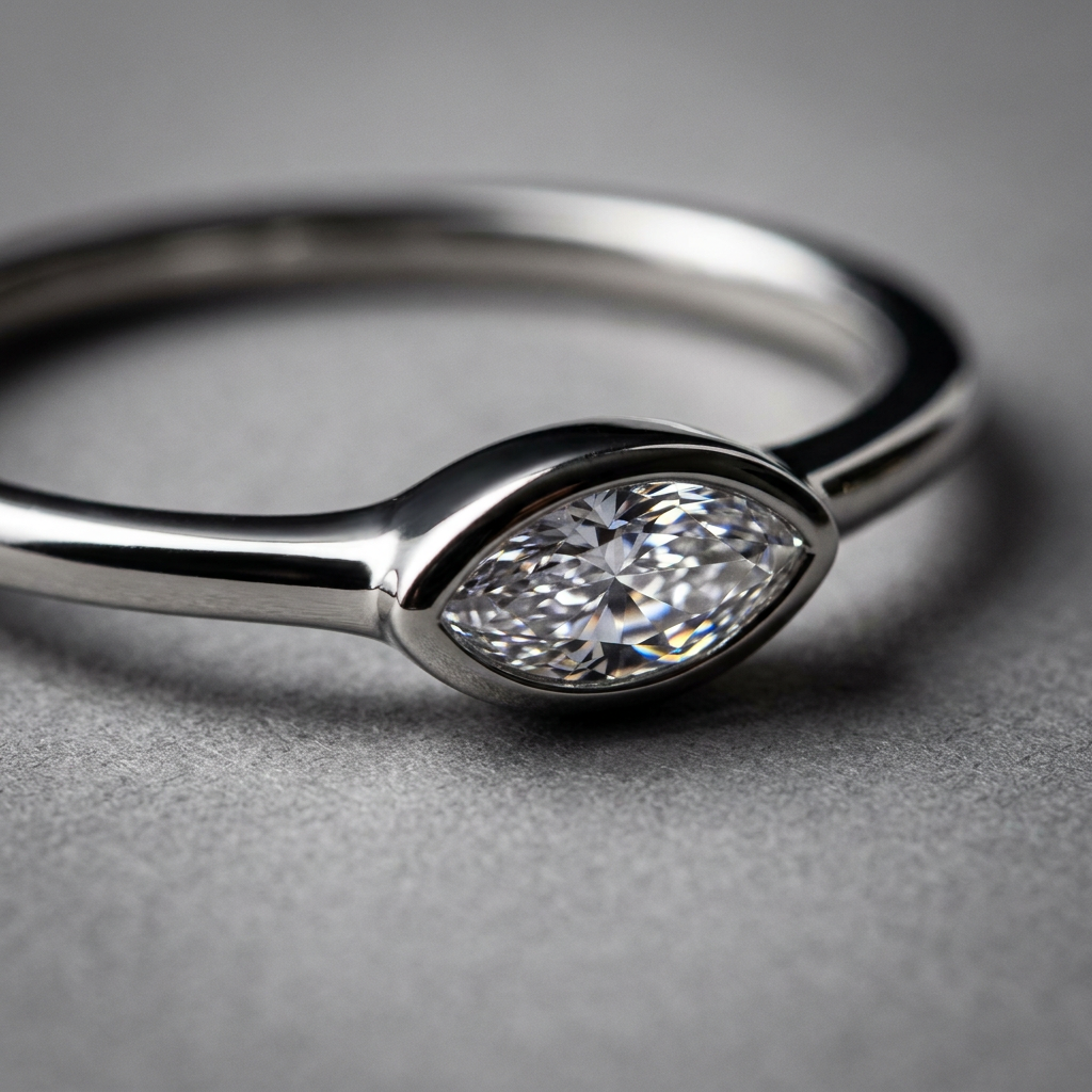 10k Gold Marquise Diamond Ring | Whistler Keepsake
