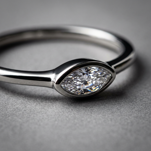 10k Gold Marquise Diamond Ring | Whistler Keepsake