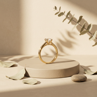 10k Yellow Gold Canadian Diamond Solitaire Engagement Ring | 0.20ct | Whistler Bridal
