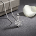 10k White Gold Diamond Snowflake Pendant | 0.20cttw | Whistler Winter Keepsake