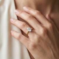 18k Yellow Gold Canadian Diamond Oval Solitaire Engagement Ring | 0.30–0.50ct | Whistler Bridal