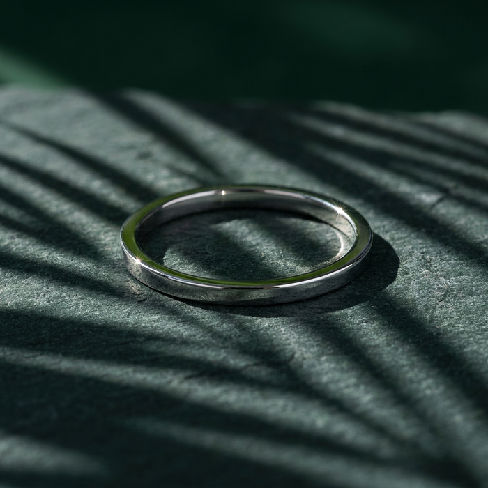 10k Gold 1mm Stacker Band Ring | Whistler Keepsake