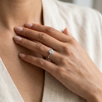 10k White Gold Canadian Diamond Solitaire Engagement Ring | 0.20ct | Whistler Bridal