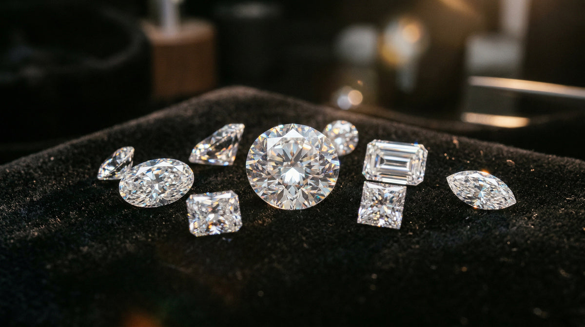 Loose lab-grown diamonds