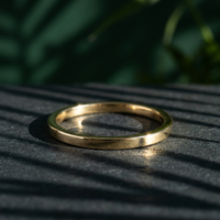 10k Gold 1mm Stacker Band Ring | Whistler Keepsake