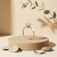 18k Rose Gold Canadian Diamond Solitaire Engagement Ring | 0.30–0.50ct | Whistler Bridal