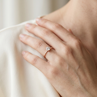 10k Rose Gold Canadian Diamond Solitaire Engagement Ring | 0.20ct | Whistler Bridal