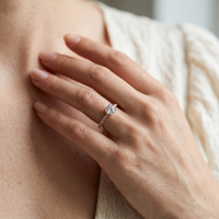 10k Rose Gold Canadian Diamond Halo Solitaire Engagement Ring | 0.19ct | Whistler Bridal