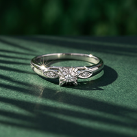 10k Gold Diamond 3 Across Engagement Ring | Whistler Bridal