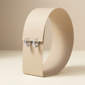 14k Gold Polished & Hammered Huggie Earrings | Whistler Keepsake