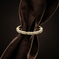 10k Yellow Gold Diamond Antique Milgrain Stacker Ring | 0.08ct | Whistler Keepsake