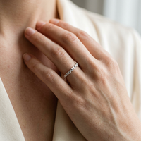 10k Gold Tree Bark Texture Stacker Ring | Whistler Keepsake