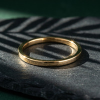 10k Gold 1mm Stacker Band Ring | Whistler Keepsake
