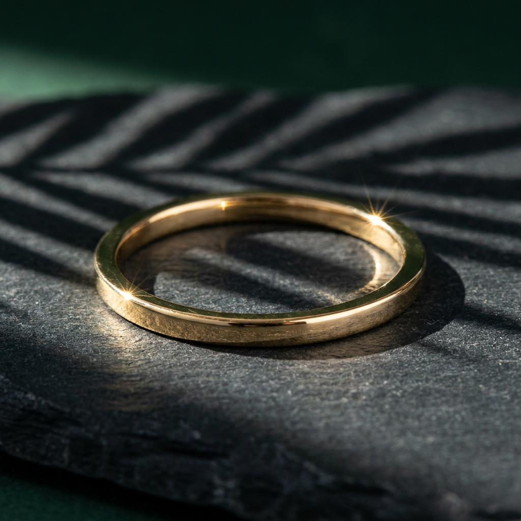 10k Gold 1mm Stacker Band Ring | Whistler Keepsake