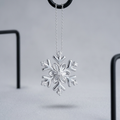 14k White Gold Diamond Snowflake Pendant | Luxury Winter Holiday Gift