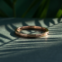 10k Gold 1mm Stacker Band Ring | Whistler Keepsake