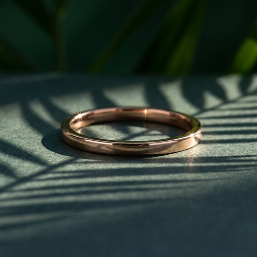 10k Gold 1mm Stacker Band Ring | Whistler Keepsake