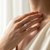 10k Gold Diamond Disc Stacker Ring | Whistler Keepsake