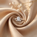 18k Rose Gold Canadian Diamond Oval Solitaire Engagement Ring | 0.30–0.50ct | Whistler Bridal