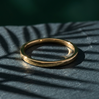 10k Gold 1mm Stacker Band Ring | Whistler Keepsake