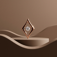 10k Rose Gold Canadian Diamond Marquise Dancing Pendant | 0.02ct | Whistler Keepsake