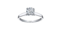 18k White Gold Canadian Diamond Solitaire Engagement Ring | 1.01ct | Whistler Luxury Bridal