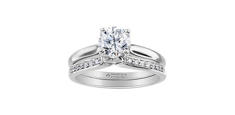 18k Gold Canadian Diamond Solitaire Engagement Ring
