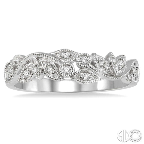 14k Diamond Antique Ivy Anniversary Ring