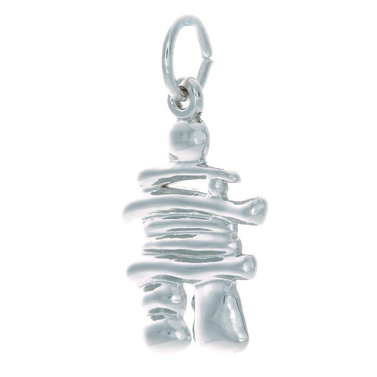 Sterling Silver Inukshuk Charm | Iconic Canadian Keepsake | 2 Sizes