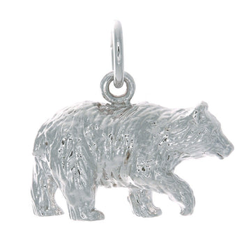 Sterling Silver Bear Charm | Whistler Wildlife Keepsake | 2 Sizes
