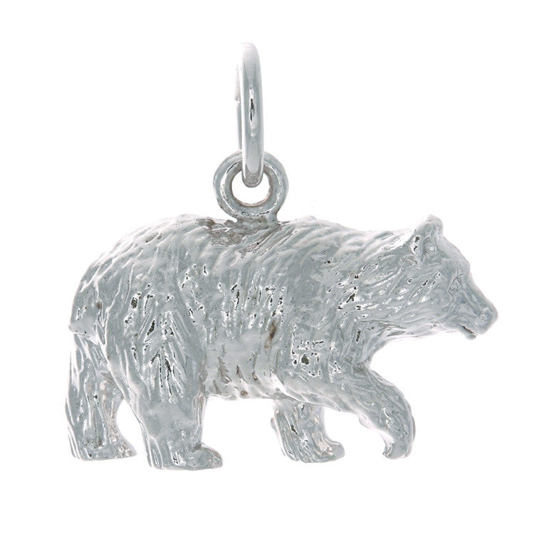 Sterling Silver Bear Charm | Whistler Wildlife Keepsake | 2 Sizes